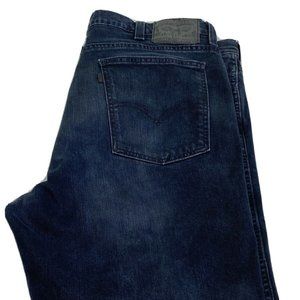 Levis 541 Athletic Fit Mens 40x32 Blue Distress